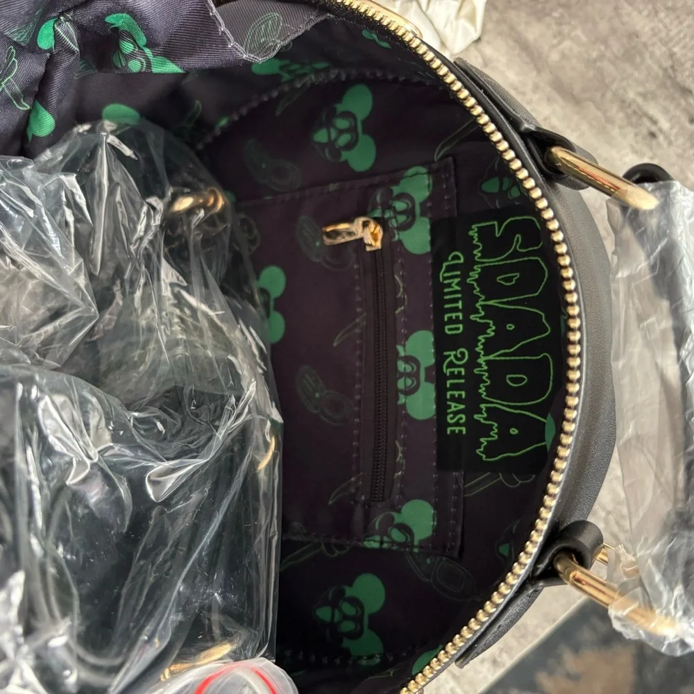 Magically Horrific SOADA Ghostface Mickey Mouse Green Face Crossbody Backpack - Picture 7 of 9